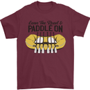 Paddle On White Water Rafting Dinghy Funny Mens T-Shirt 100% Cotton Maroon