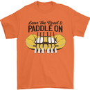Paddle On White Water Rafting Dinghy Funny Mens T-Shirt 100% Cotton Orange