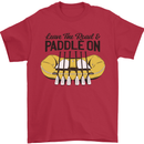 Paddle On White Water Rafting Dinghy Funny Mens T-Shirt 100% Cotton Red