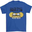 Paddle On White Water Rafting Dinghy Funny Mens T-Shirt 100% Cotton Royal Blue