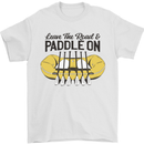 Paddle On White Water Rafting Dinghy Funny Mens T-Shirt 100% Cotton White