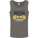 Paddle On White Water Rafting Dinghy Funny Mens Vest Tank Top Charcoal
