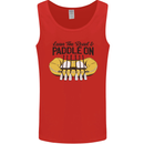 Paddle On White Water Rafting Dinghy Funny Mens Vest Tank Top Red