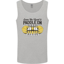 Paddle On White Water Rafting Dinghy Funny Mens Vest Tank Top Sports Grey