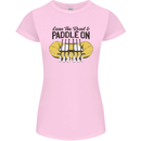 Paddle On White Water Rafting Dinghy Funny Womens Petite Cut T-Shirt Light Pink