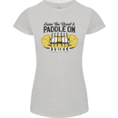 Paddle On White Water Rafting Dinghy Funny Womens Petite Cut T-Shirt Sports Grey