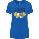 Paddle On White Water Rafting Dinghy Funny Womens Wider Cut T-Shirt Royal Blue