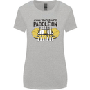 Paddle On White Water Rafting Dinghy Funny Womens Wider Cut T-Shirt Sports Grey