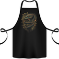 Pagan Snake in a Gothic Tree Cotton Apron 100% Organic Black