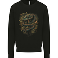 Pagan Snake in a Gothic Tree Mens Sweatshirt Jumper Black