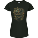Pagan Snake in a Gothic Tree Womens Petite Cut T-Shirt Black