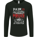 Pain Gym Training Top Bodybuilding Fitness Mens Long Sleeve T-Shirt Black