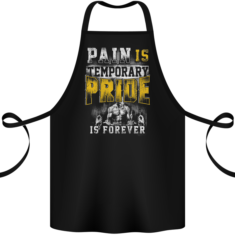 Pain Gym Training Top Bodybuilding Workout Cotton Apron 100% Organic Black