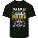 Pain Gym Training Top Bodybuilding Workout Mens Cotton T-Shirt Tee Top Black