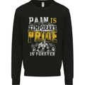 Pain Gym Training Top Bodybuilding Workout Mens Sweatshirt Jumper Black