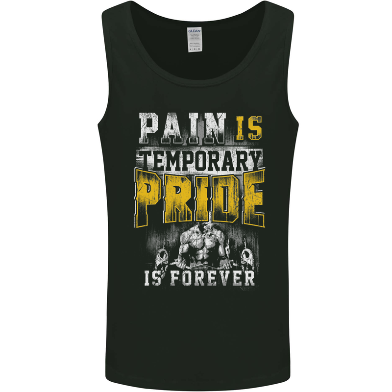 Pain Gym Training Top Bodybuilding Workout Mens Vest Tank Top Black