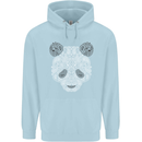 Paisly Panda Bear Childrens Kids Hoodie Light Blue