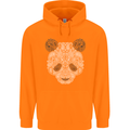 Paisly Panda Bear Childrens Kids Hoodie Orange