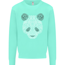 Paisly Panda Bear Kids Sweatshirt Jumper Peppermint