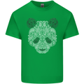 Paisly Panda Bear Kids T-Shirt Childrens Irish Green