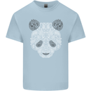 Paisly Panda Bear Kids T-Shirt Childrens Light Blue