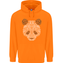 Paisly Panda Bear Mens 80% Cotton Hoodie Orange