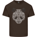 Paisly Panda Bear Mens Cotton T-Shirt Tee Top Dark Chocolate