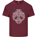 Paisly Panda Bear Mens Cotton T-Shirt Tee Top Maroon