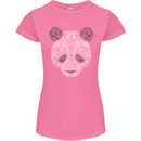 Paisly Panda Bear Womens Petite Cut T-Shirt Azalea