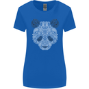 Paisly Panda Bear Womens Wider Cut T-Shirt Royal Blue