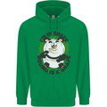 Panda Bear Funny Overweight Fat Humour Childrens Kids Hoodie Irish Green