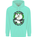 Panda Bear Funny Overweight Fat Humour Childrens Kids Hoodie Peppermint