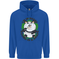 Panda Bear Funny Overweight Fat Humour Childrens Kids Hoodie Royal Blue