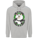 Panda Bear Funny Overweight Fat Humour Childrens Kids Hoodie Sports Grey