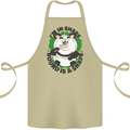 Panda Bear Funny Overweight Fat Humour Cotton Apron 100% Organic Khaki