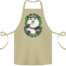 Panda Bear Funny Overweight Fat Humour Cotton Apron 100% Organic Khaki