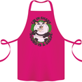 Panda Bear Funny Overweight Fat Humour Cotton Apron 100% Organic Pink