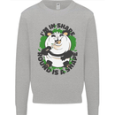 Panda Bear Funny Overweight Fat Humour Kids Sweatshirt Jumper Sports Grey