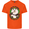Panda Bear Funny Overweight Fat Humour Kids T-Shirt Childrens Orange