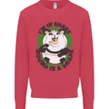 Panda Bear Funny Overweight Fat Humour Mens Sweatshirt Jumper Heliconia