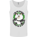 Panda Bear Funny Overweight Fat Humour Mens Vest Tank Top White
