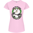Panda Bear Funny Overweight Fat Humour Womens Petite Cut T-Shirt Light Pink