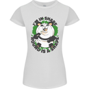 Panda Bear Funny Overweight Fat Humour Womens Petite Cut T-Shirt White