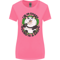 Panda Bear Funny Overweight Fat Humour Womens Wider Cut T-Shirt Azalea