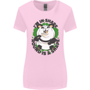 Panda Bear Funny Overweight Fat Humour Womens Wider Cut T-Shirt Light Pink