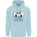 Panda Bear Funny Sleep Sleeping Nightwear Childrens Kids Hoodie Light Blue