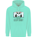 Panda Bear Funny Sleep Sleeping Nightwear Childrens Kids Hoodie Peppermint