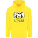 Panda Bear Funny Sleep Sleeping Nightwear Childrens Kids Hoodie Yellow