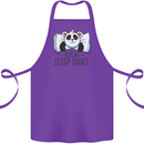 Panda Bear Funny Sleep Sleeping Nightwear Cotton Apron 100% Organic Purple