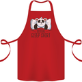 Panda Bear Funny Sleep Sleeping Nightwear Cotton Apron 100% Organic Red